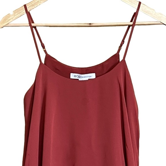 BCBGeneration Layered Tank Spaghetti Dress in Tandori Spice. Size XXS #1182 - Picture 3 of 8
